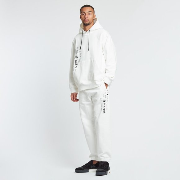 Adidas Originals by Alexander Wang White Graphic Jogger, XS, Pre-owned - Picture 1 of 11